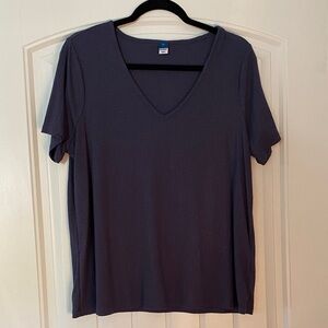 Old Navy V-Neck Short Sleeve Tee - Navy/Dark Blue